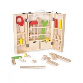 Classic world - Дърводелски комплект с инструменти за деца