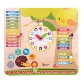 Classic world - Детски образователен календар с часовник