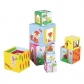 Продукт Lelin Toys Весели животни - Кула от картонени кубчета за най-малките - 8 - BG Hlapeta