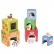 Lelin Toys - Kартонени кубчета за най-малките, с дървени животни 1