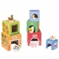 Продукт Lelin Toys - Kартонени кубчета за най-малките, с дървени животни - 2 - BG Hlapeta