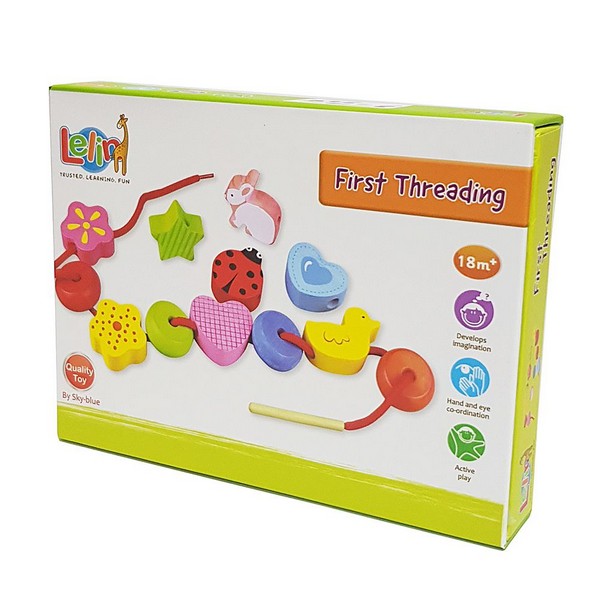 Продукт Lelin Toys Градина - Дървени фигури за нанизване - 0 - BG Hlapeta