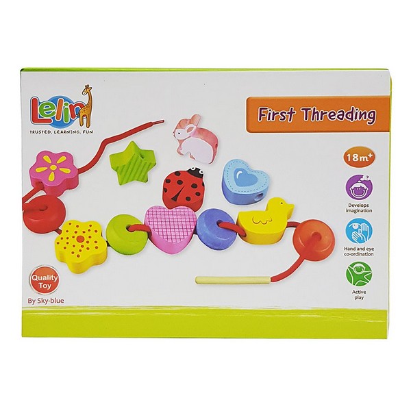 Продукт Lelin Toys Градина - Дървени фигури за нанизване - 0 - BG Hlapeta