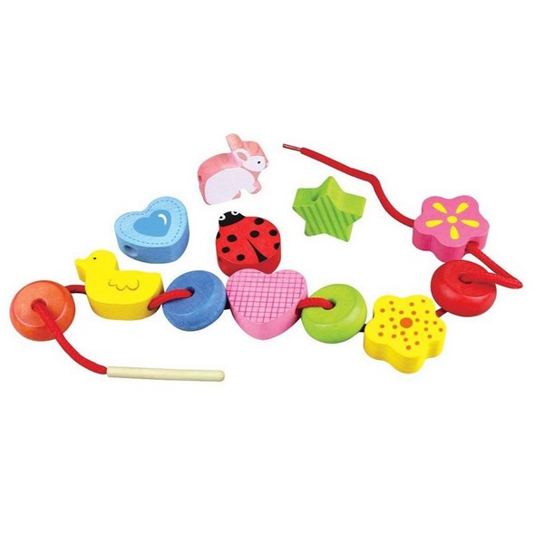 Продукт Lelin Toys Градина - Дървени фигури за нанизване - 0 - BG Hlapeta