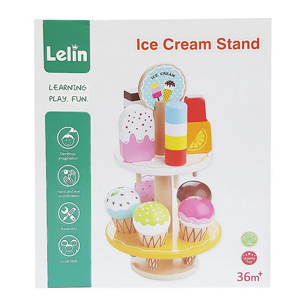 Продукт Lelin Toys - Детски дървен щанд за сладолед - 0 - BG Hlapeta