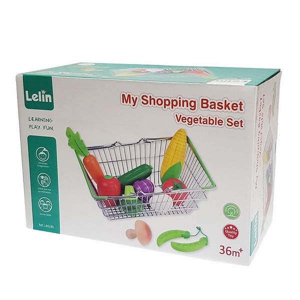 Продукт Lelin Toys - Детска кошница за пазар със зеленчуци - 0 - BG Hlapeta