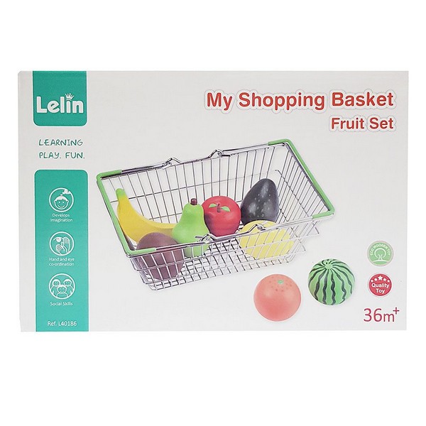 Продукт Lelin Toys - Детска кошница за пазар с плодове - 0 - BG Hlapeta