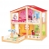 Lelin Toys Фантазия - Дървена двуетажна къща за кукли 1