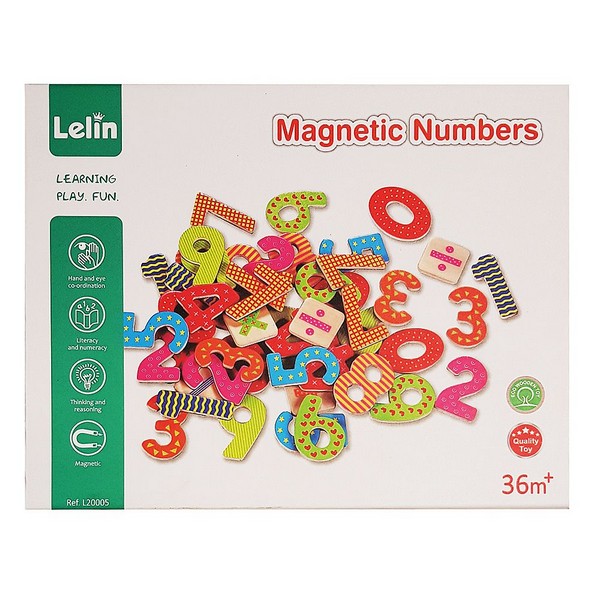 Продукт Lelin Toys Цифри и знаци - Дървени магнити - 0 - BG Hlapeta