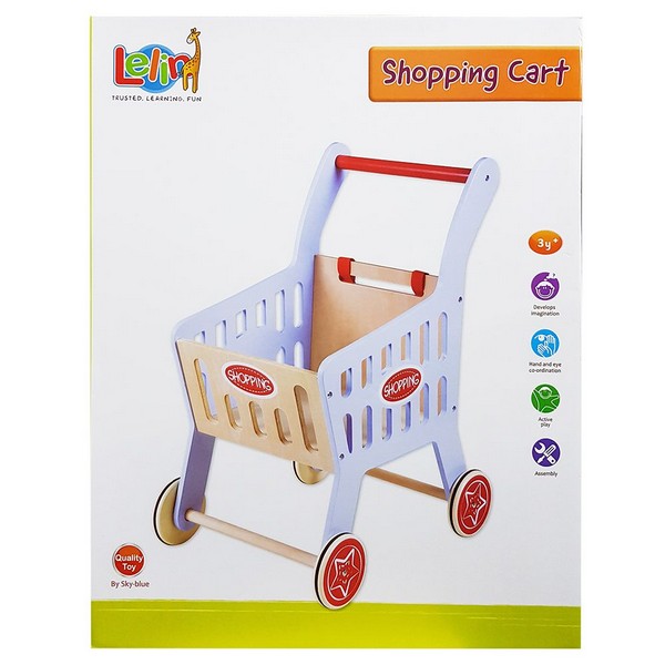 Продукт Lelin Toys - Дървена детска количка за пазаруване - 0 - BG Hlapeta