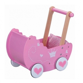 Lelin Toys - Дървена количка за кукли