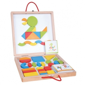 Lelin Toys - Магнитни форми и цветове в куфар