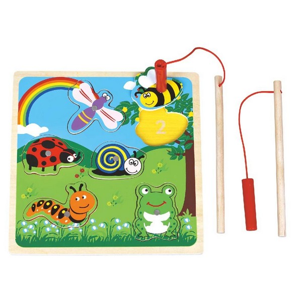 Продукт Lelin Toys На лов за буболечки - Дървена магнитна игра-пъзел - 0 - BG Hlapeta
