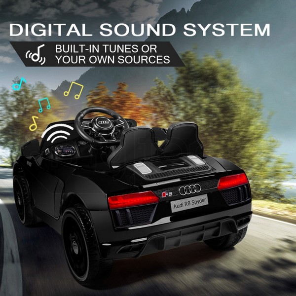 Продукт Акумулаторна кола Audi R8 Spyder 12V с меки гуми и дистанционно - 0 - BG Hlapeta