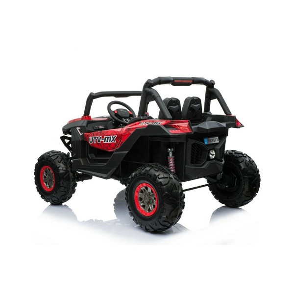 Продукт Двуместен акумулаторен джип SUPERSTAR 4Х4, батерии 24V с 2 кожени седалки, MP4 и меки гуми - 0 - BG Hlapeta