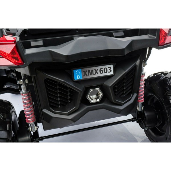 Продукт Двуместен акумулаторен джип SUPERSTAR 4Х4, батерии 24V с 2 кожени седалки, MP4 и меки гуми - 0 - BG Hlapeta