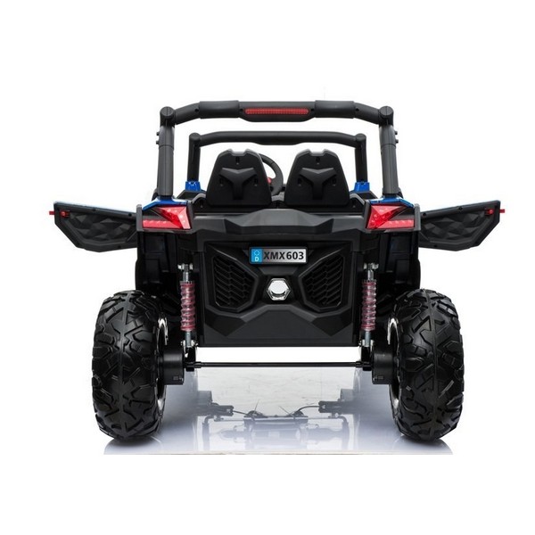 Продукт Двуместен акумулаторен джип SUPERSTAR 4Х4, батерии 24V с 2 кожени седалки, MP4 и меки гуми - 0 - BG Hlapeta