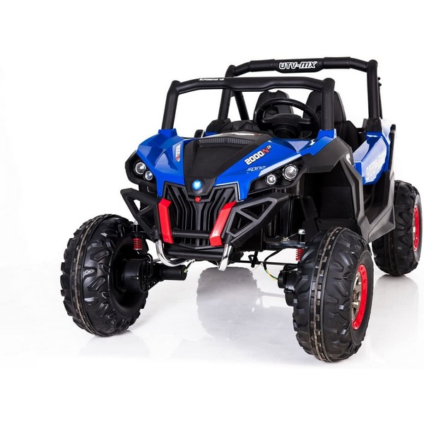 Продукт Двуместен акумулаторен джип SUPERSTAR 4Х4, батерии 24V с 2 кожени седалки, MP4 и меки гуми - 0 - BG Hlapeta