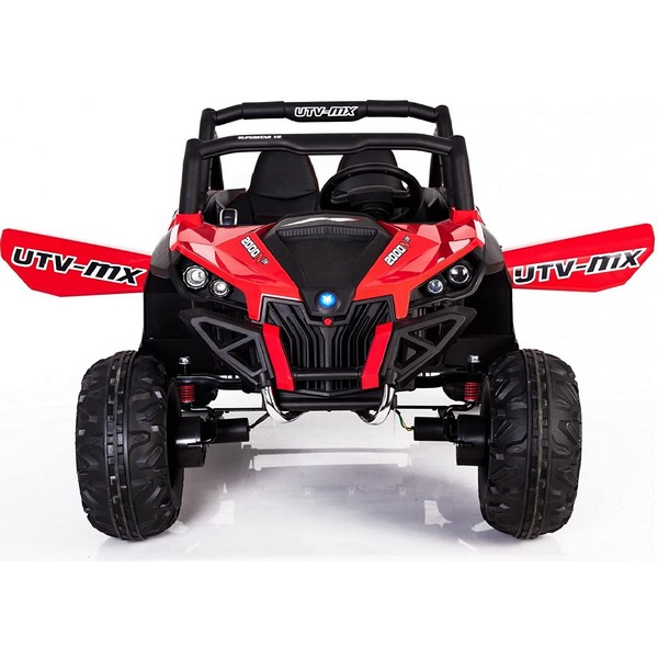 Продукт Двуместен акумулаторен джип SUPERSTAR 4Х4, батерии 24V с 2 кожени седалки, MP4 и меки гуми - 0 - BG Hlapeta