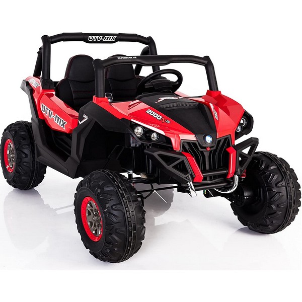 Продукт Двуместен акумулаторен джип SUPERSTAR 4Х4, батерии 24V с 2 кожени седалки, MP4 и меки гуми - 0 - BG Hlapeta