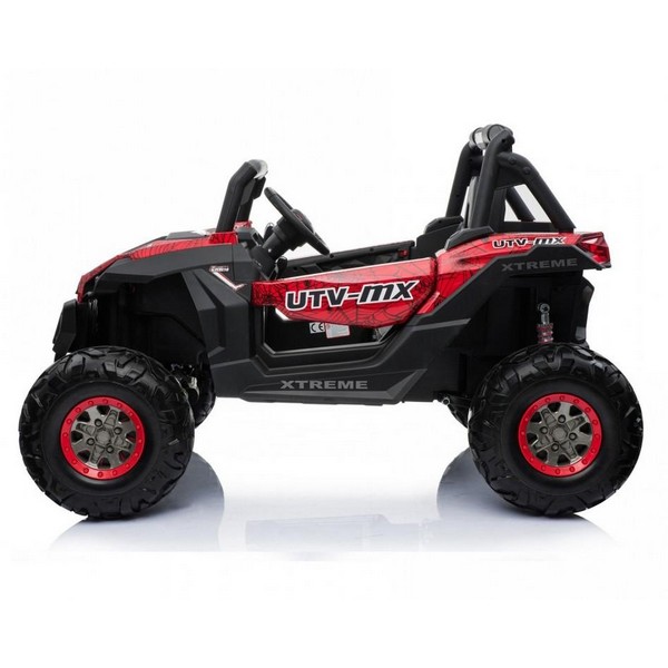 Продукт Двуместен акумулаторен джип SUPERSTAR 4Х4, батерии 24V с 2 кожени седалки, MP4 и меки гуми - 0 - BG Hlapeta