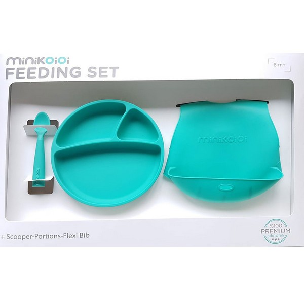 Продукт Minikoioi Feeding Set - Комплект за хранене, 100% силикон - 0 - BG Hlapeta