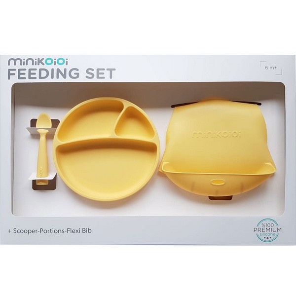 Продукт Minikoioi Feeding Set - Комплект за хранене, 100% силикон - 0 - BG Hlapeta