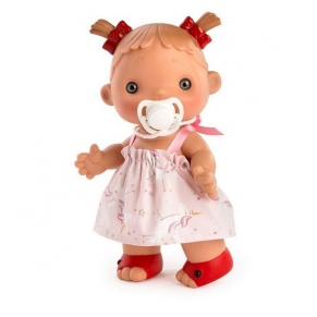 Asi Даниела - Кукла, розова рокля с еднорог