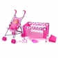 Продукт Woodyland Роузи - Кукла бебе, с количка, легло и аксесоари за хранене - 3 - BG Hlapeta