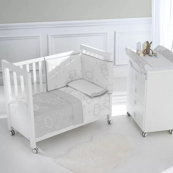 Продукт MICUNA Dolce Luce - Комплект долен и горен чаршаф 60/120, Grey - 0 - BG Hlapeta