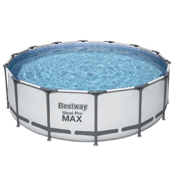 Продукт Bestway Steel Pro Max - Сглобяем басейн с тръбна конструкция кръгъл 488 см. х 122 см. - 0 - BG Hlapeta