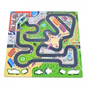 Moni Toys Racing Track - Мек пъзел-килим 