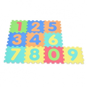 Moni Toys - Мек пъзел-килим цифри 10 ел. 