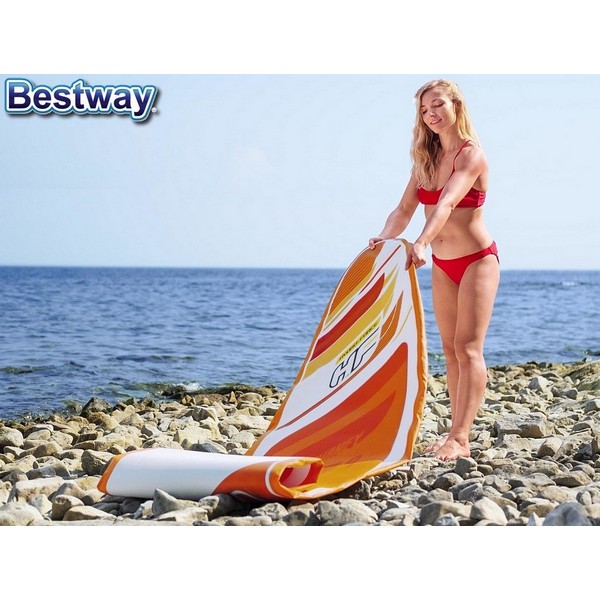 Продукт Bestway - Надуваем SUP борд AquaJorney 9, 274x76x12 cm, с гребло, помпа, лиш и раница за съхранение в комплекта - 0 - BG Hlapeta