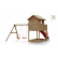 Fungoo GALAXY S  - дървена детска площадка с пързалка и 2 люлки 2