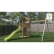 Fungoo Boomer 3 - дървена детска площадка с пързалка и 2 люлки 1