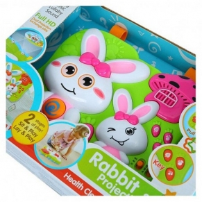 RTOYS Five Star Сладки зайчета - Бебешка играчка с прожектор, асортимент