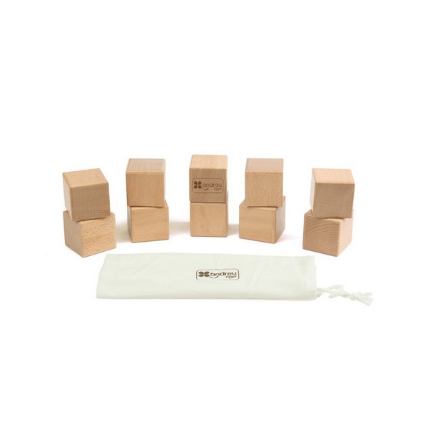 Продукт Andreu toys - Дървени сензорни кубчета, със звуци - 0 - BG Hlapeta