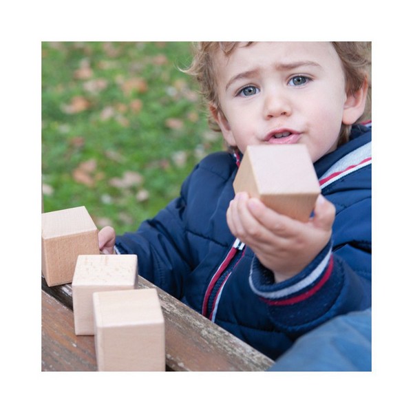 Продукт Andreu toys - Дървени сензорни кубчета, със звуци - 0 - BG Hlapeta