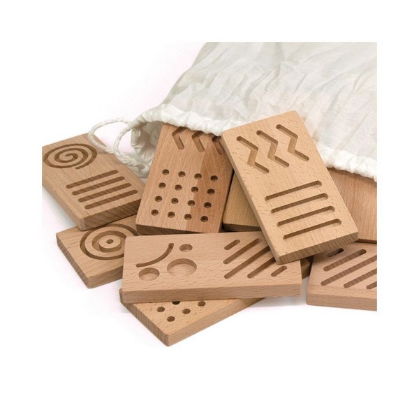 Andreu toys Гигант - Дървено сензорно домино