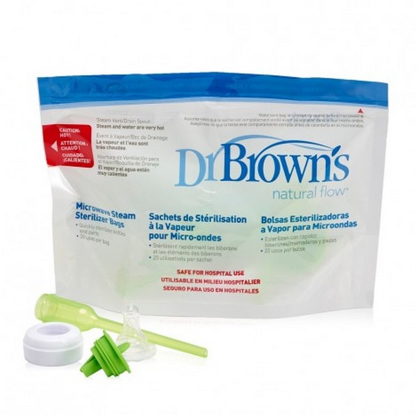 Продукт Dr.Brown's - Торбички за стерилизация в микровълнова 5бр - 0 - BG Hlapeta