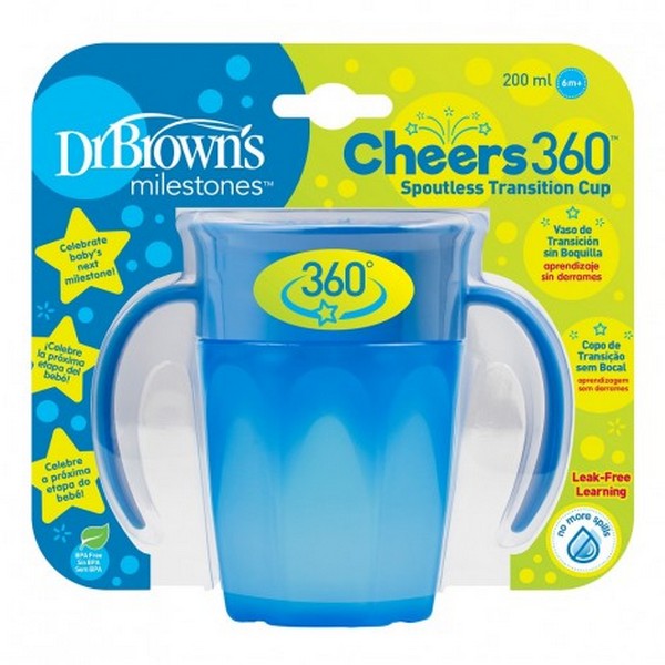 Продукт Dr.Brown's - Преходна чаша с дръжки 360 градуса 250ml.  - 0 - BG Hlapeta