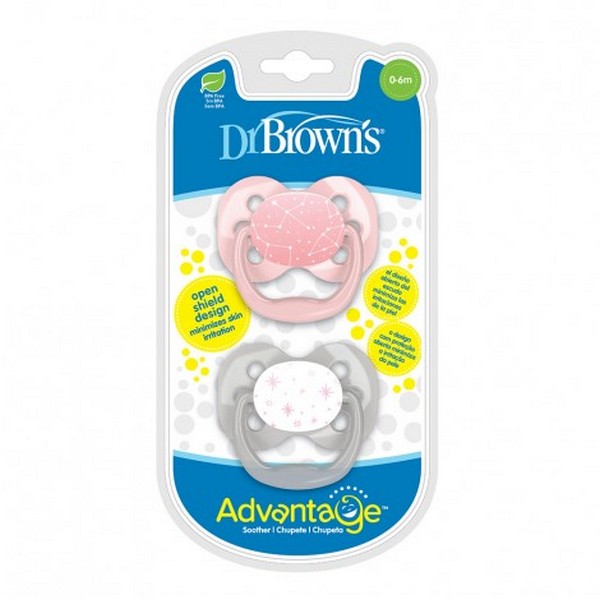 Продукт Dr. Brown’s Advantage - Залъгалки 2 броя, 0-6м.  - 0 - BG Hlapeta