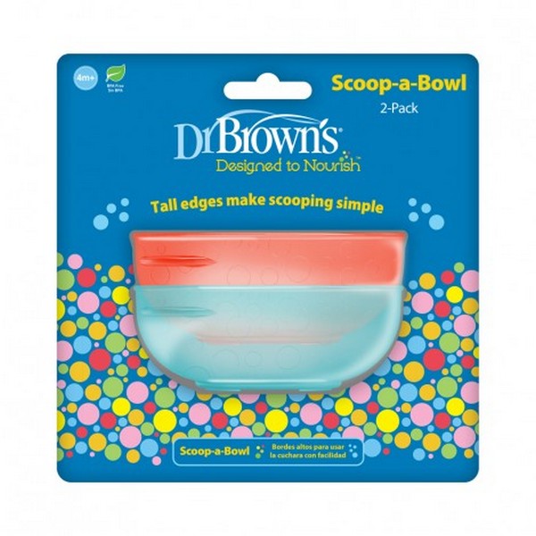 Продукт Dr. Brown’s Scoop-a-Bowl - Купички за хранене 2бр. - 0 - BG Hlapeta