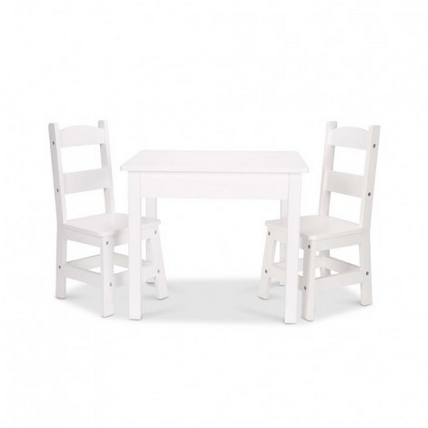 Продукт Melissa&Doug - Дървена маса с два стола - 0 - BG Hlapeta