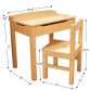 Продукт Melissa&Doug - Детско дървено бюро и стол - 7 - BG Hlapeta