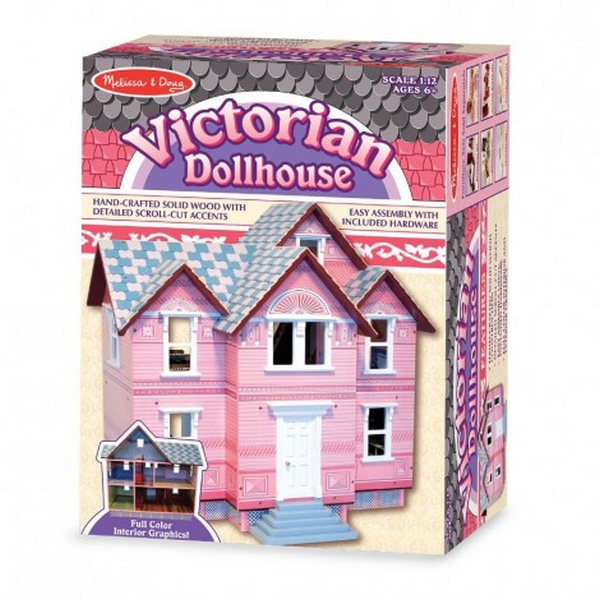 Продукт Melissa and Doug - Дървена викторианска къща за кукли  3 етажа - 0 - BG Hlapeta