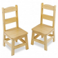 Продукт  Melissa&Doug - Дървени столове 2 броя светло дърво - 2 - BG Hlapeta