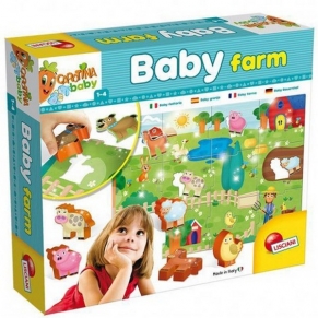 Lisciani Carotina Baby Фермата - Детски пъзел-игра 