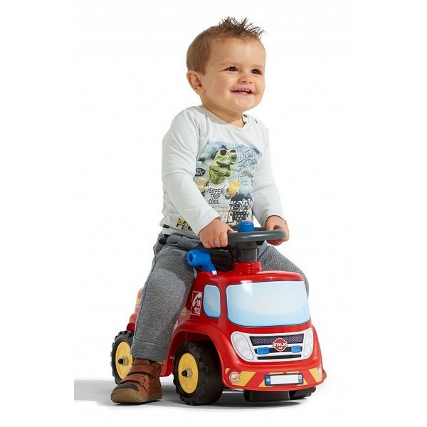 Продукт Falk Пожарна кола - Детски камион без педали, отваряща се седалка и волан с клаксон - 0 - BG Hlapeta